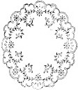 sketch of embroidered centerpiece