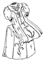 sketch of embroidered baby dress