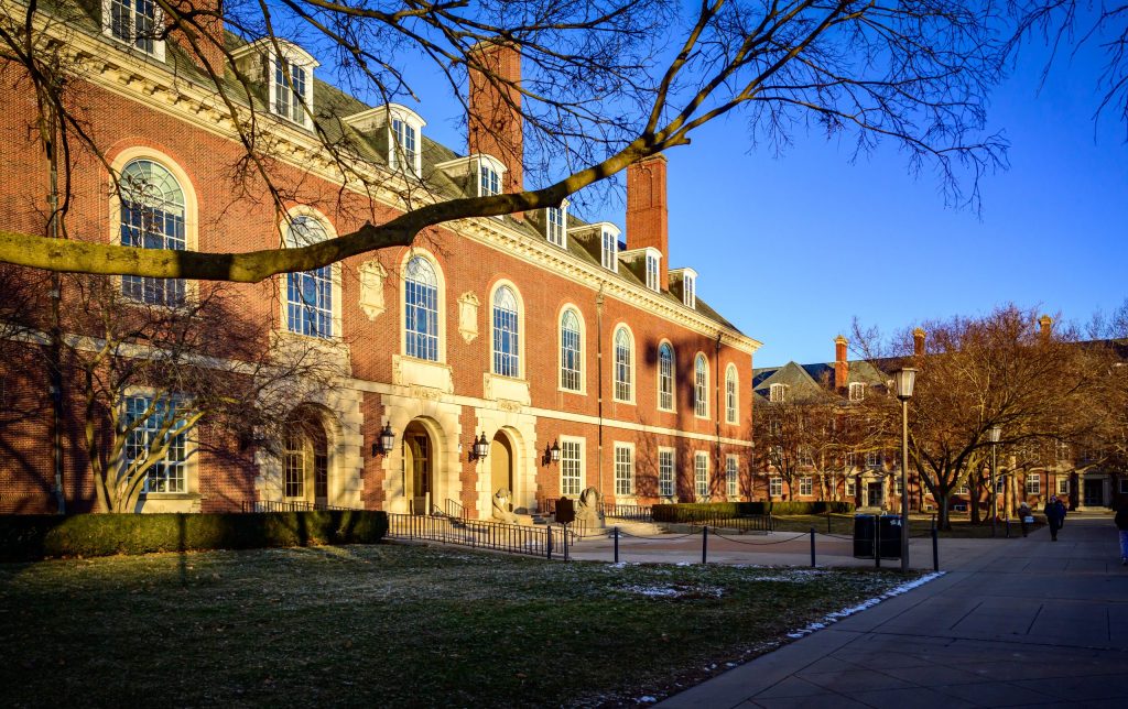 East entrance of the Main Library.