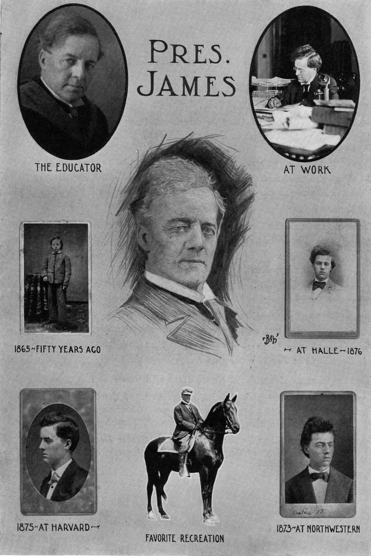 James featured in the 1916<em> Illio</em>, p40