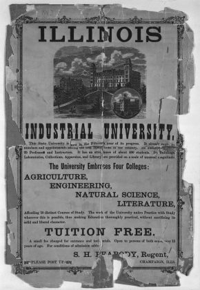 Advertisement for Illinois Industrial University, 1883