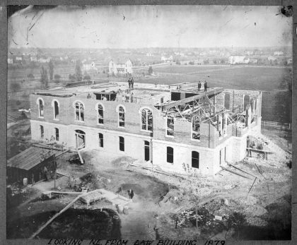 Harker Hall construction, c1878-1879 (RS 39/2/20) 