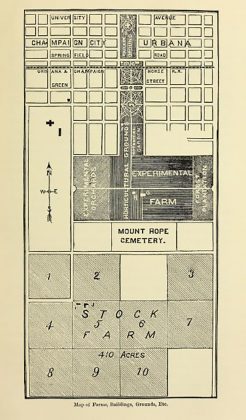 Map of University Grounds, Catalog, 1872-1873, p. 59 (RS25/3/801)