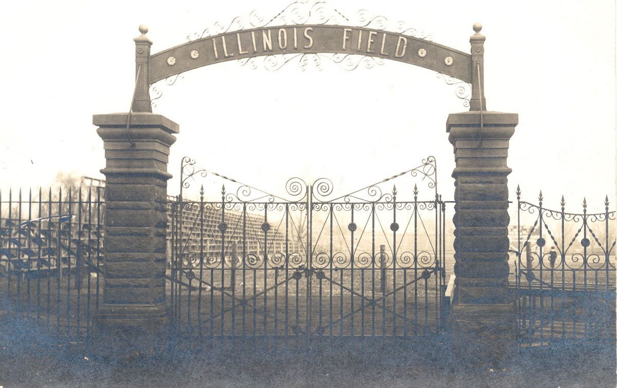 Illinois Field entrance, c1910