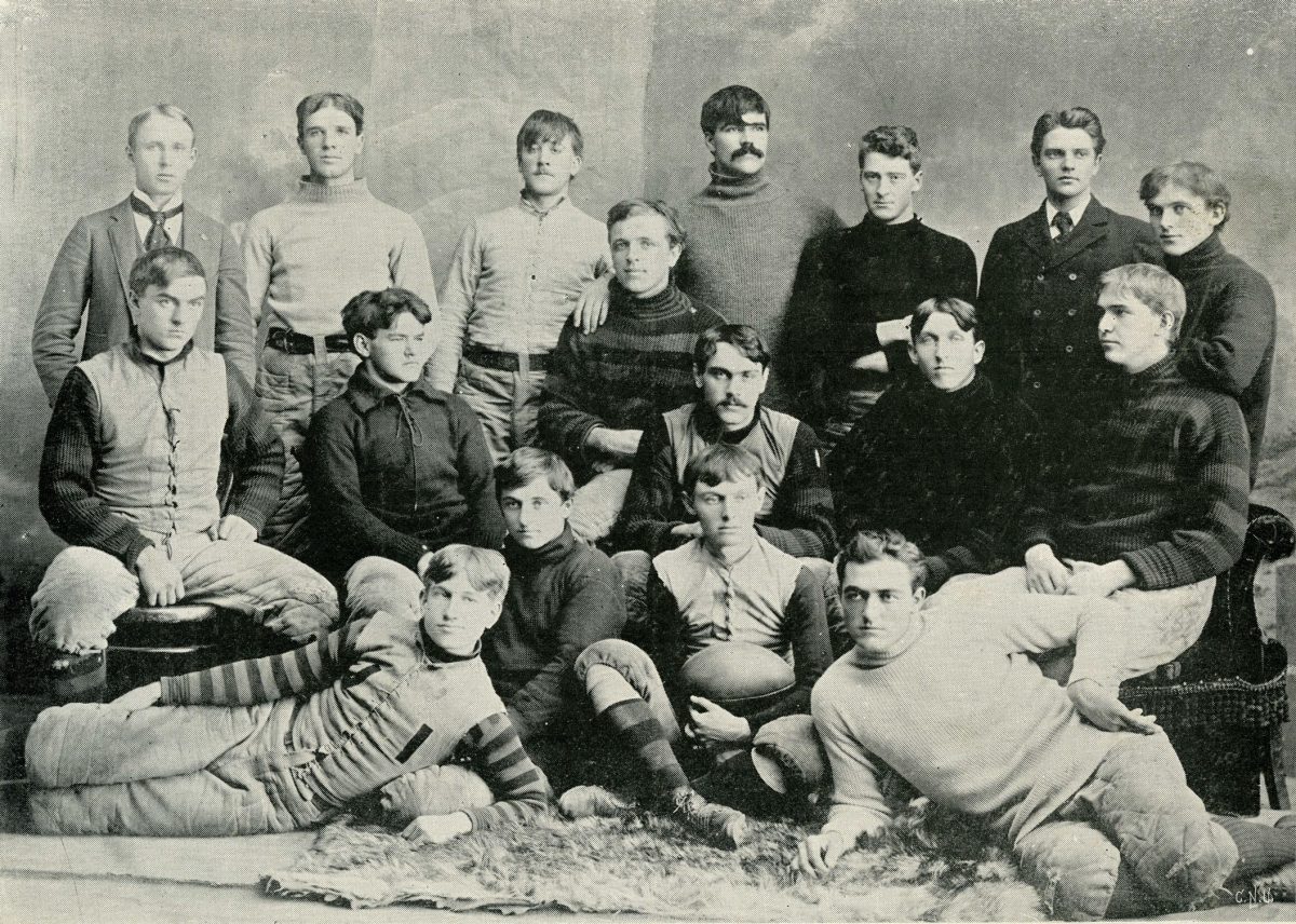 Edward Hall's 1892 football team