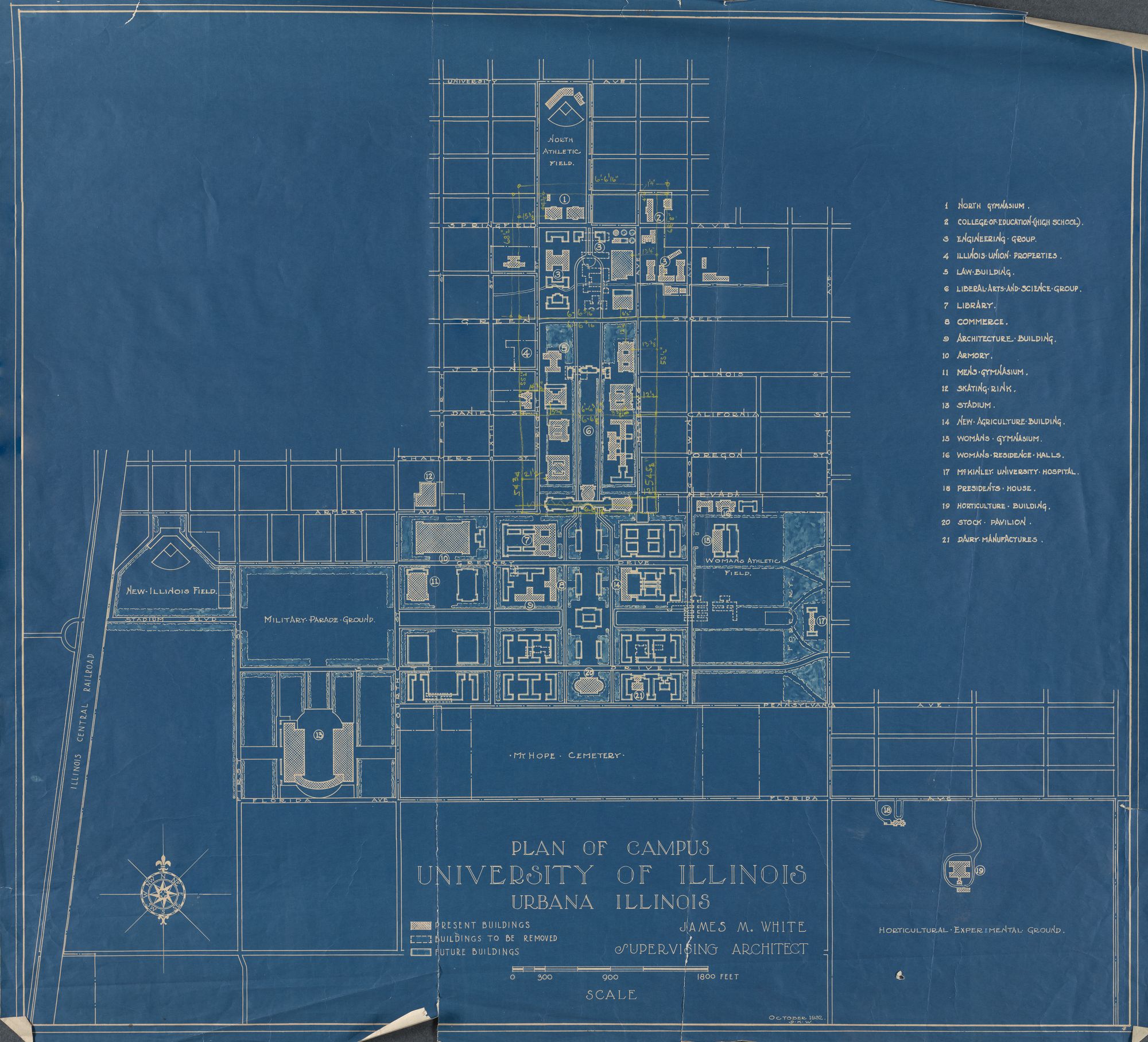 1932 Campus Map