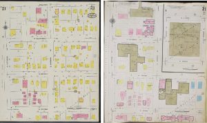 Urbana sheet 21 from 1923 and 1969