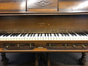 Black and white keys of the Player Piano.