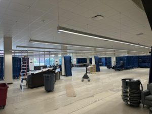 New ceilings and lights in MPAL first floor
