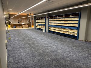New carpeting and paint in the public computer area