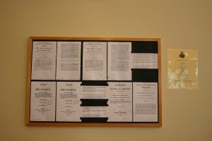 Poisson Exhibit, Bulletin Board