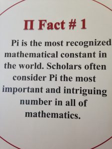 Pi Day Exhibit, Fun Fact 1