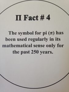 Pi Day Exhibit, Fun Fact 4