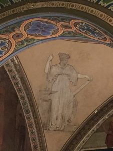 Rotunda Detail, Figure with Anvil, Courtesy of Becky Burner
