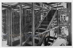 Historic Stacks Stairs, Courtesy of Illinois Archives