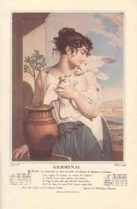 Germinal_commence_le_21_ou_22_mars, By Tresca, Salvatore (Graveur) – Lafitte, Louis (Dessinateur du modèle) [Public domain], via Wikimedia Commons