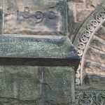 Altgeld Hall Cornerstone, showing the date 1896