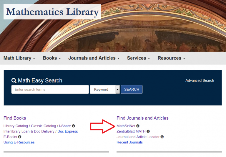 How do I use Mathematics Library U of I Library