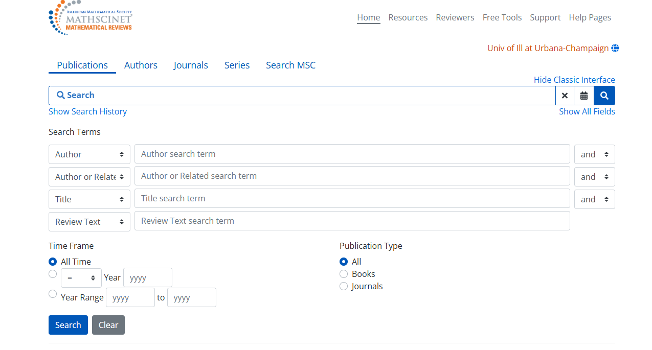 How do I use MathSciNet? | Mathematics Library | University Library ...