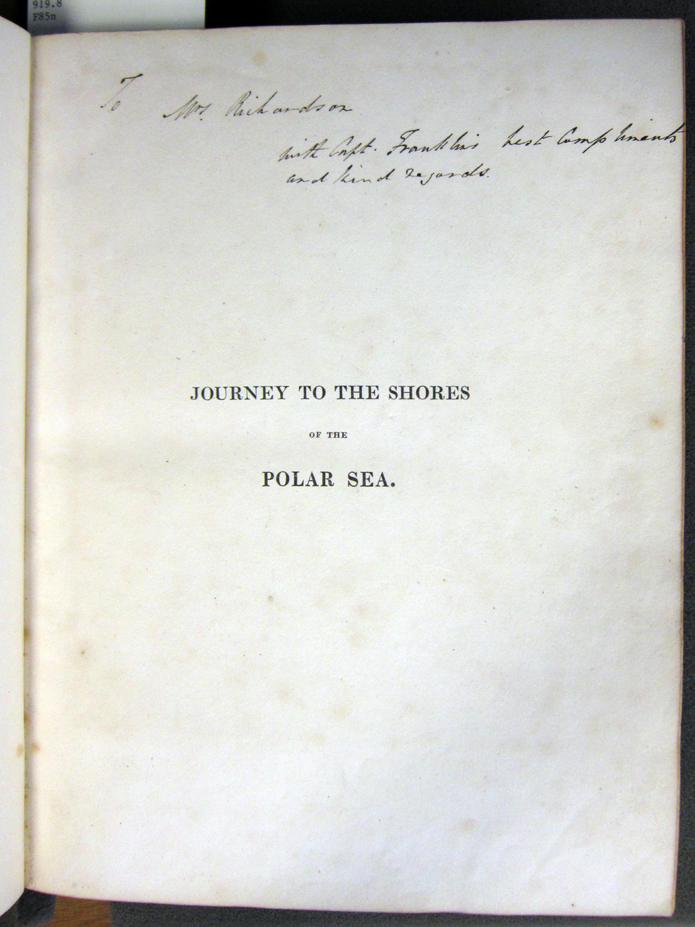 Franklin_Presentation Inscription