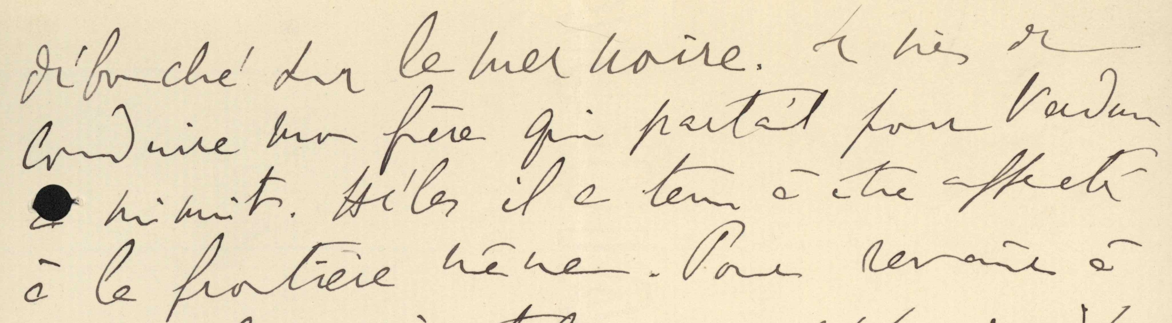 Letter from Marcel Proust to Lionel Hauser, 2 August 1914 (excerpt 2)