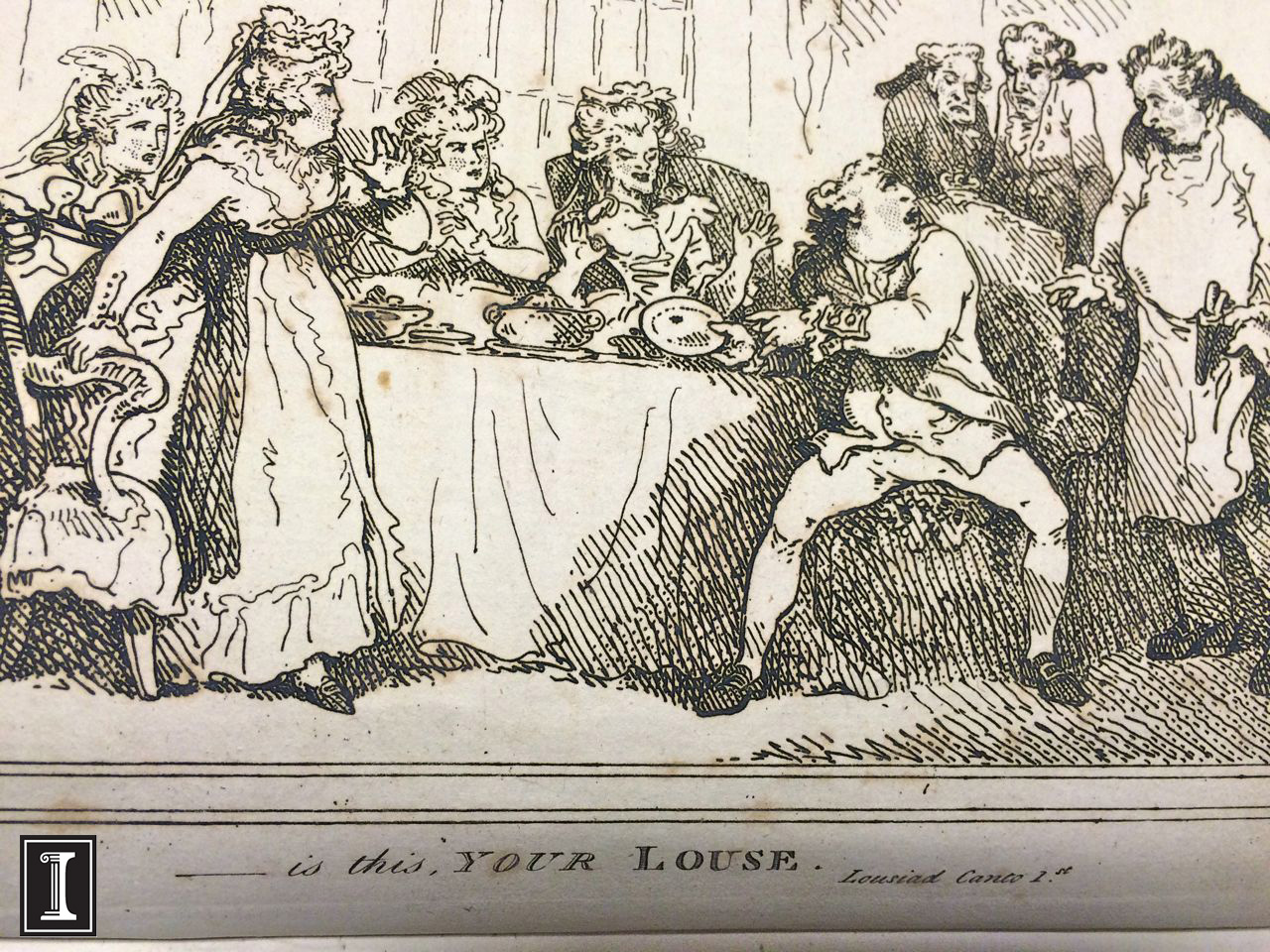 Peter Pindar, The Lousiad : an heroi-comic poem (London : Printed for G. Kearsley, at Johnson's Head, no. 46, Fleet Street, and W. Forster, music-seller, no. 348, near Exeter 'Change, in the Strand, where may be had, all the author's other pieces), 1786. Nickell 073