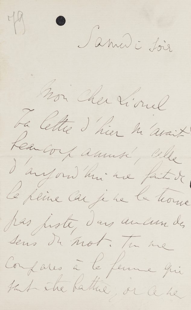 Letters from Marcel Proust to Lionel Hauser, [27 May 1916], and from ...