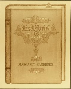 Bookplate for Margaret Sandburg