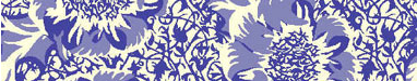 Blue and white flower pattern