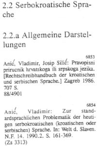 Citations from volume 2 that appear under the heading Serbo-Croatian language.