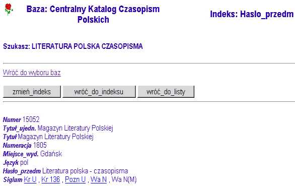 The results of the search on the term "literatura".