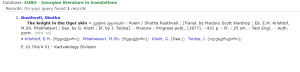 Record from the database National Bibliography of Georgia