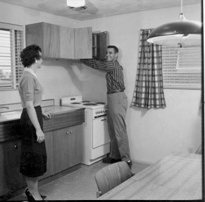 Newly constructed married student housing, October 1959