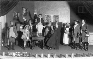 Adelphic and Illiola Societies perform "She Stoops to Conquer," circa 1911