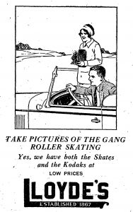 Daily Illini advertisement, March 19, 1927