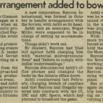 This News-Gazette article offered reasons for cancellation of the Glasnost Bowl. 2/14/1, box 214, University of Illinois Archives.