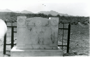 Grave site of Wassaja (Dr. Carlos Montezuma) at Fort McDowell, Arizona