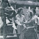 Student guides were on hand in lifeguard chairs to direct confused and lost students. Illio 1961.