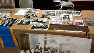 Artifacts and photographs on display at the 150th celebration