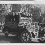 Stadium Parade at Green and Wright Street, circa Nov. 11, 1921. Found in Record Series 39/2/20. 