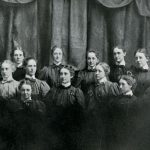 Kappa Alpha Theta, c. 1895, from the 1897 Illio. Found in Record Series 41/8/805