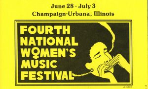 National Women's Music Festival program