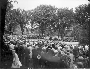 Dedication of Alma Mater, 1929
