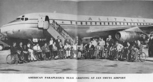 American Paraplegics Team Arriving at Jan Smuts Airport