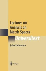 Cover of Lectures on Analysis on Metric Spaces