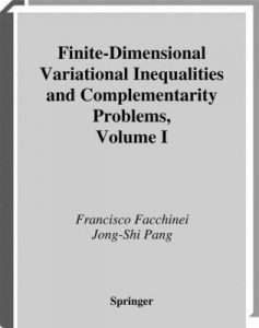 Cover of Finite-Dimensional Variational Inequalities and Complementarity Problems