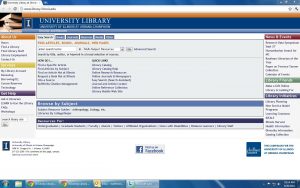 University of Illinois webpage and windows taskbar.