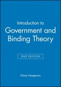 Cover of Introduction to Government and Binding Theory