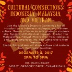 Diversity Committee Cultural Connections: Indonesia, Malaysia, and Vietnam