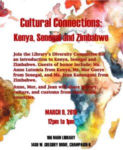 Watercolor Map of Africa with Cultural Connections: Kenya, Senegal and Zimbabwe Information